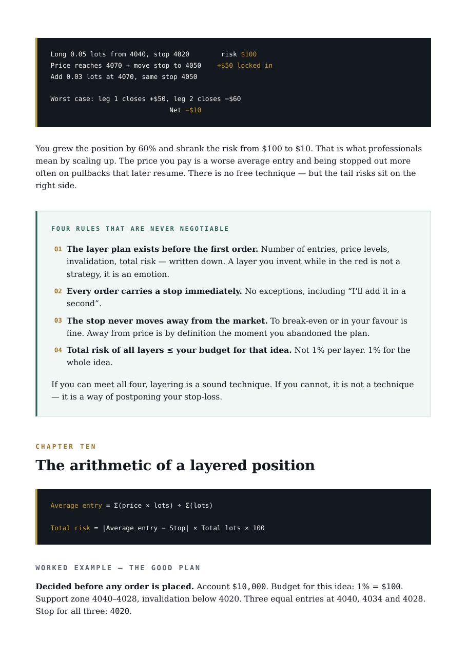 Page from the book: layering rules